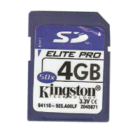 Tarjeta de Memoria SD 4Gb